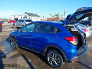 2021 Honda HR-V EX-L with VIN 3CZRU5H7XMM705640, listed as a IAAI auction lot 41223022 with 84,105 mi miles. Bid and sale history available at carsss.com. Image 3.