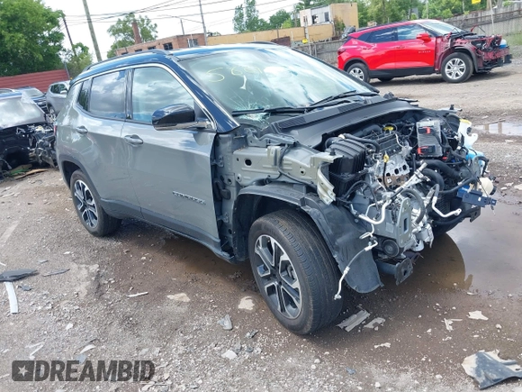 2022 Jeep Compass High Altitude with VIN 3C4NJDCB3NT105889, listed as a IAAI auction lot 41177629 with Not Provided miles and . Bid and sale history available at DreamBid. Image 1.