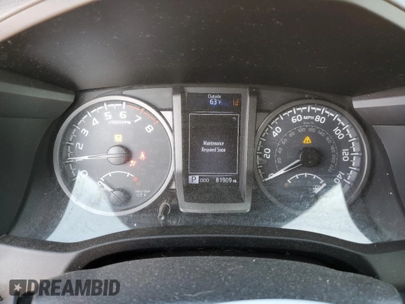 2018 Toyota Tacoma SR with VIN 3TMCZ5AN8JM145862, listed as a Copart auction lot 60190215 with 81,909 mi miles and Salvage title. Bid and sale history available at DreamBid. Image 9.