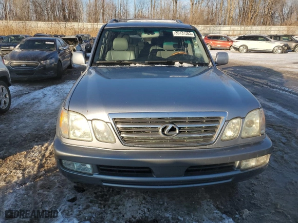 2005 Lexus LX 470 with VIN JTJHT00W054001306, listed as a Copart auction lot 89131365 with 0 mi miles and Clean Title. Bid and sale history available at carsss.com. Image 5.
