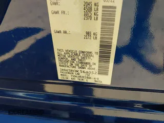 2022 Nissan LEAF S z VIN 1N4AZ1BV3NC564052, wystawiony jako IAAI lot #42146270 z przebiegiem 40 954 mil mil oraz . Historia ofert i sprzedaży dostępna na DreamBid. Obrazek 9.