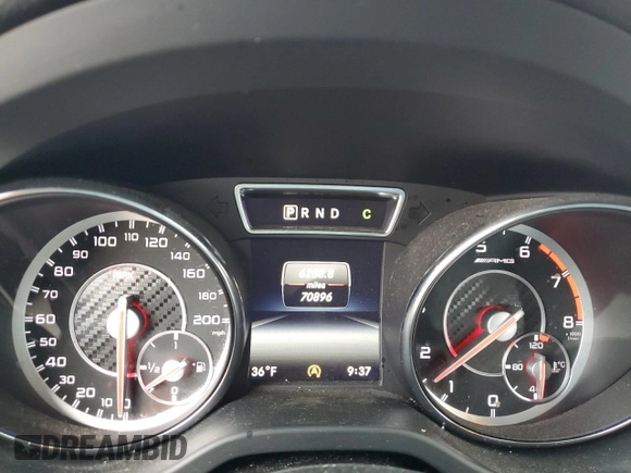 2015 Mercedes-Benz CLA 45 AMG with VIN WDDSJ5CB0FN204556, listed as a Copart auction lot 43118495 with 70,896 mi miles and Salvage Title. Bid and sale history available at DreamBid. Image 9.