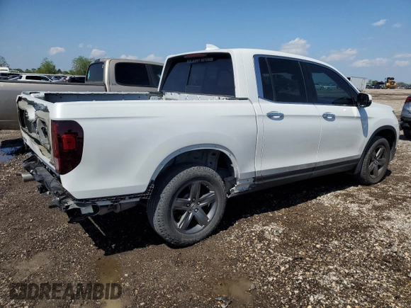 2022 Honda Ridgeline RTL-E z VIN 5FPYK3F73NB022948, wystawiony jako Copart lot #50094575 z przebiegiem 37 258 mil mil oraz Szkoda całkowita • Salvage title. Historia ofert i sprzedaży dostępna na DreamBid. Obrazek 3.