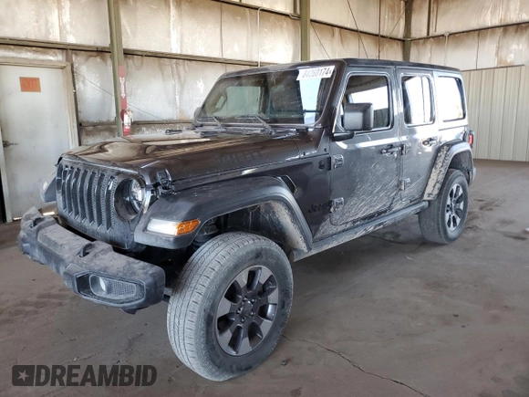 2021 Jeep Wrangler Unlimited Freedom with VIN 1C4HJXDG0MW648666, listed as a Copart auction lot 84260174 with 39,021 mi miles and Salvage title. Bid and sale history available at DreamBid. Image 1.