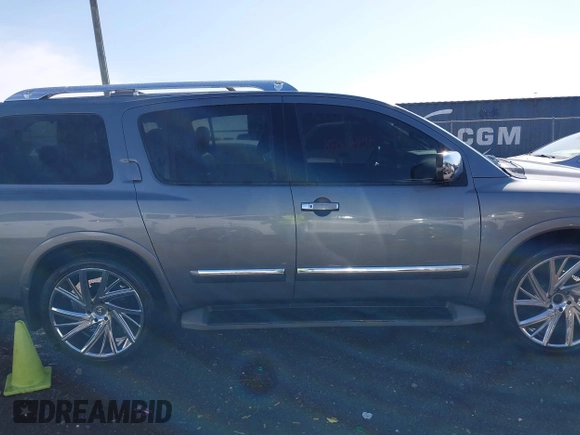 2015 Nissan Armada SV with VIN 5N1BA0ND6FN604077, listed as a IAAI auction lot 41940078 with 169,266 mi miles and . Bid and sale history available at DreamBid. Image 13.