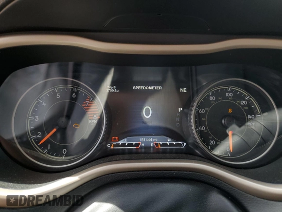 2016 Jeep Cherokee Limited with VIN 1C4PJMDS9GW267854, listed as a Copart auction lot 55031185 with 151,444 mi miles and Salvage title. Bid and sale history available at DreamBid. Image 9.