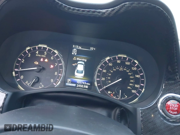 2017 Infiniti Q50 3.0t Premium with VIN JN1EV7AR5HM837024, listed as a IAAI auction lot 41027425 with 105,743 mi miles. Bid and sale history available at carsss.com. Image 7.
