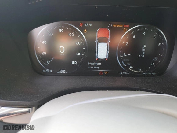 2018 Volvo XC60 Momentum with VIN YV4102RK2J1006993, listed as a Copart auction lot 43891525 with 72,936 mi miles and Salvage Title. Bid and sale history available at carsss.com. Image 9.