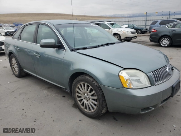 2007 Mercury Montego Premier with VIN 1MEHM43117G610363, listed as a Copart auction lot 47382705 with 224,510 mi miles and Salvage Title. Bid and sale history available at carsss.com. Image 4.