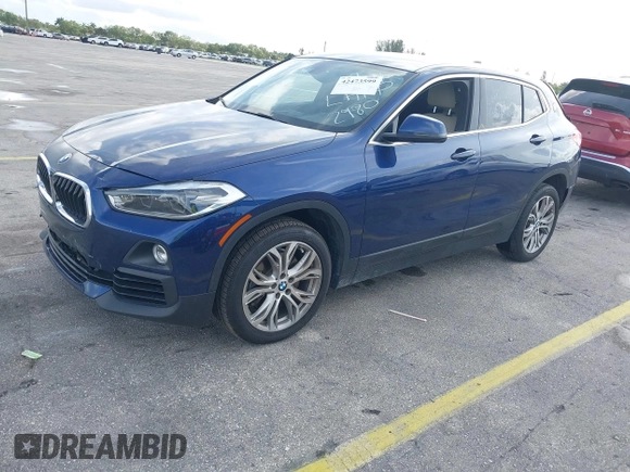 2018 BMW X2 sDrive28i with VIN WBXYJ3C34JEJ82980, listed as a IAAI auction lot 42473599 with 58,109 mi miles and . Bid and sale history available at DreamBid. Image 2.
