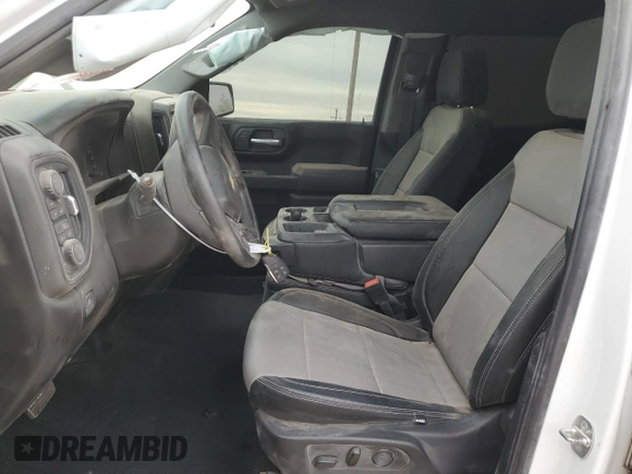 2024 Chevrolet Silverado 1500 Custom with VIN 1GCPDBEK5RZ285375, listed as a Copart auction lot 50422105 with 27,002 mi miles and Salvage Title. Bid and sale history available at DreamBid. Image 7.