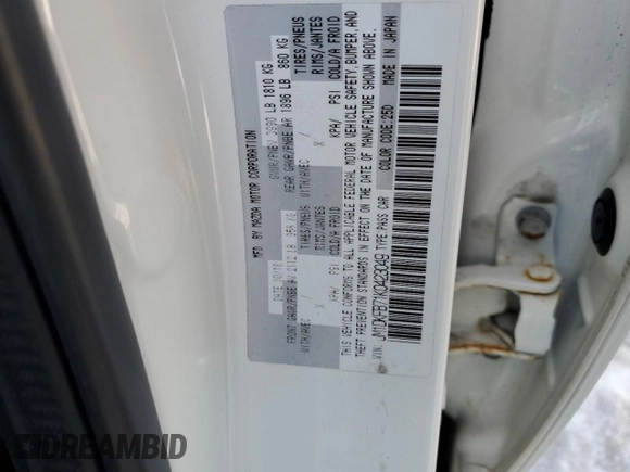 2019 Mazda CX-3 Sport with VIN JM1DKFB71K0423049, listed as a Copart auction lot 48686545 with 44,326 mi miles and Salvage Title. Bid and sale history available at carsss.com. Image 13.