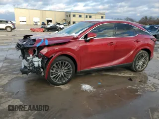 2023 Lexus RX with VIN 2T2BBMCA4PC004580, listed as a Copart auction lot 87616145 with 31,020 mi miles and Salvage Title. Bid and sale history available at carsss.com. Image 1.