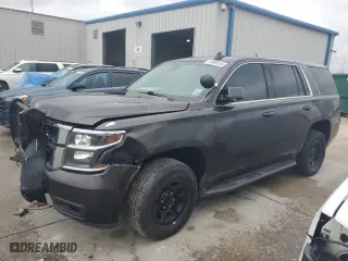 2017 Chevrolet Tahoe Commercial with VIN 1GNLCDECXHR159654, listed as a Copart auction lot 49086555 with 116,267 mi miles and Salvage Title. Bid and sale history available at carsss.com. Image 1.