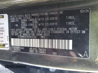 2024 Lexus RX with VIN 2T2BBMCA7RC041724, listed as a Copart auction lot 43319385 with 11,837 mi miles and Salvage Title. Bid and sale history available at carsss.com. Image 16.