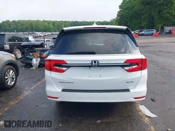 2022 Honda Odyssey Elite with VIN 5FNRL6H91NB040519, listed as a IAAI auction lot 41992662 with 34,001 mi miles and . Bid and sale history available at DreamBid. Image 16.