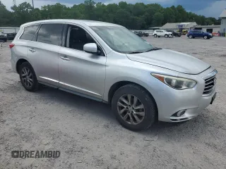 2015 Infiniti QX60 with VIN 5N1AL0MM6FC516052, listed as a Copart auction lot 61912455 with 98,007 mi miles and Salvage title. Bid and sale history available at DreamBid. Image 4.
