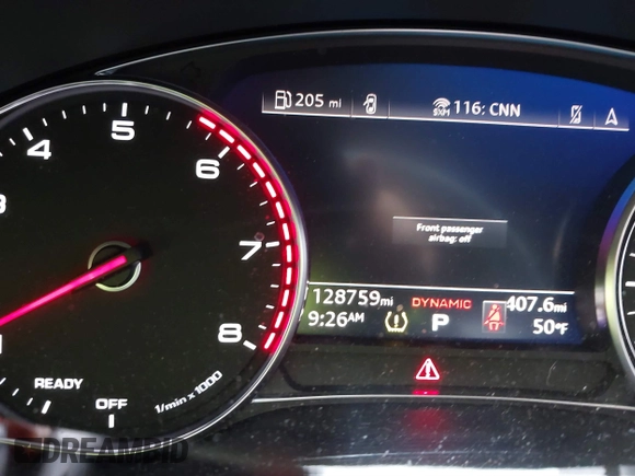 2019 Audi A6 Premium with VIN WAUK2AF28KN054828, listed as a IAAI auction lot 41840446 with 128,759 mi miles. Bid and sale history available at carsss.com. Image 15.