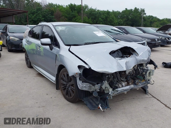 2016 Subaru WRX with VIN JF1VA1B6XG9834590, listed as a IAAI auction lot 42148646 with 1 mi miles. Bid and sale history available at carsss.com. Image 1.
