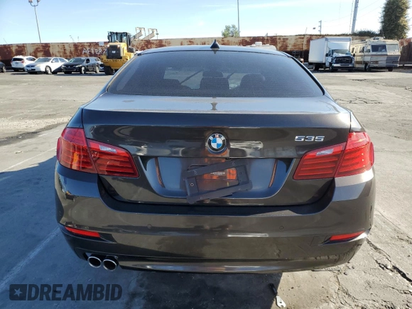 2014 BMW 5 Series 535d with VIN WBAXA5C58ED691145, listed as a Copart auction lot 50020125 with 141,297 mi miles and Salvage Title. Bid and sale history available at carsss.com. Image 6.