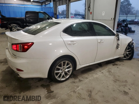 2012 Lexus IS 250 with VIN JTHCF5C22C5053701, listed as a Copart auction lot 45096585 with 194,234 mi miles and Salvage title. Bid and sale history available at DreamBid. Image 3.