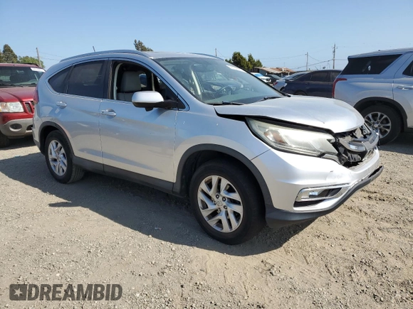 2015 Honda CR-V EX-L with VIN 2HKRM3H70FH522945, listed as a Copart auction lot 55135525 with 79,436 mi miles and Salvage Title. Bid and sale history available at DreamBid. Image 4.