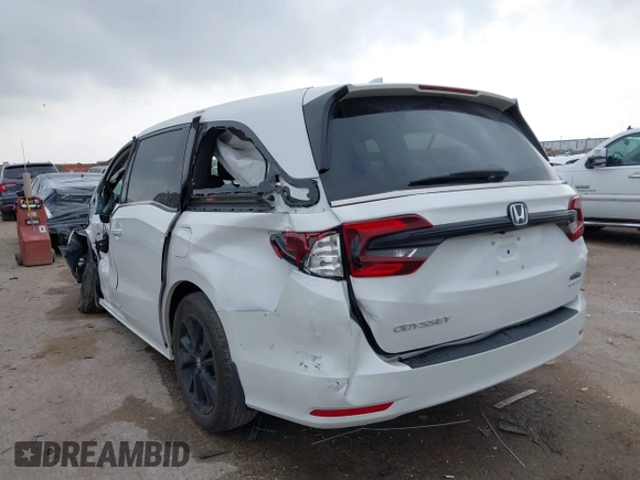 2024 Honda Odyssey Sport with VIN 5FNRL6H72RB008862, listed as a IAAI auction lot 41707301 with Not Provided miles and . Bid and sale history available at DreamBid. Image 3.