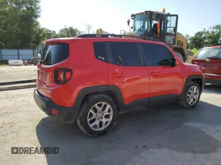 2018 Jeep Renegade Altitude with VIN ZACCJABB2JPG84687, listed as a Copart auction lot 53994155 with 150,680 mi miles and Salvage title. Bid and sale history available at DreamBid. Image 3.