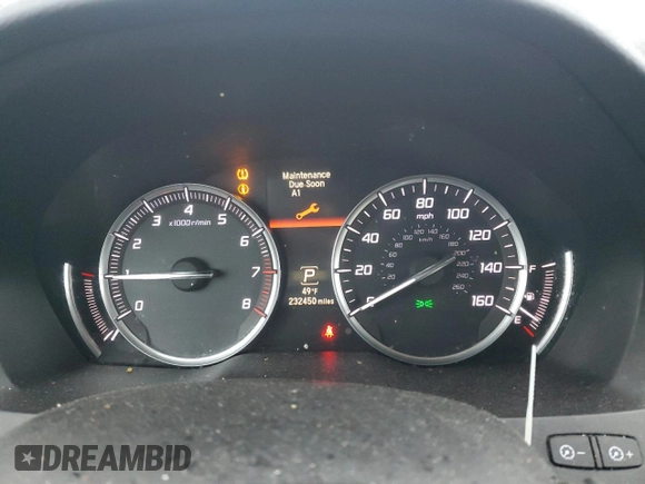 2014 Acura MDX with VIN 5FRYD3H28EB018882, listed as a Copart auction lot 44899515 with 232,450 mi miles and Salvage Title. Bid and sale history available at carsss.com. Image 9.