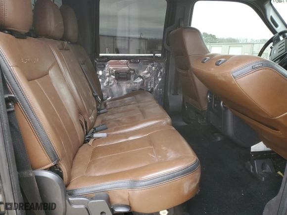 2015 Ford Super Duty F-350 SRW Platinum with VIN 1FT8W3BT7FEA40565, listed as a Copart auction lot 41980155 with 220,821 mi miles and Salvage Title. Bid and sale history available at carsss.com. Image 10.