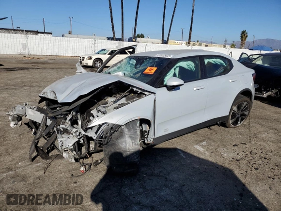 2023 Polestar 2 with VIN YSMED3KA1PL150827, listed as a Copart auction lot 80956224 with 0 mi miles and Salvage Title. Bid and sale history available at carsss.com. Image 1.