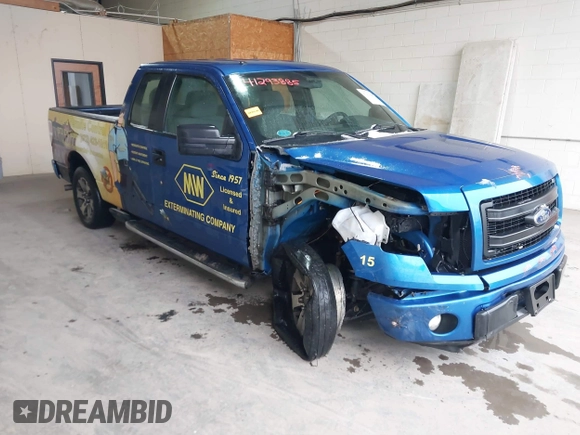 2013 Ford F-150 XL with VIN 1FTFX1CFXDFB89934, listed as a IAAI auction lot 41293885 with 147,871 mi miles. Bid and sale history available at carsss.com. Image 1.