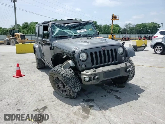 2017 Jeep Wrangler Unlimited 75th Anniversary with VIN 1C4BJWEG2HL503506, listed as a Copart auction lot 57046545 with 114,478 mi miles and Salvage title. Bid and sale history available at DreamBid. Image 13.