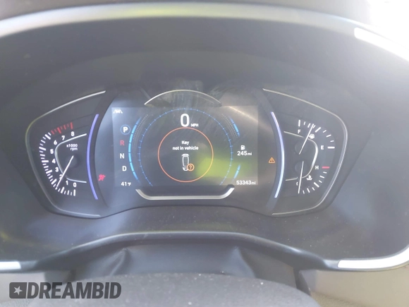 2019 Hyundai Santa Fe Ultimate with VIN 5NMS53AA1KH119486, listed as a IAAI auction lot 41386756 with 53,343 mi miles. Bid and sale history available at carsss.com. Image 7.