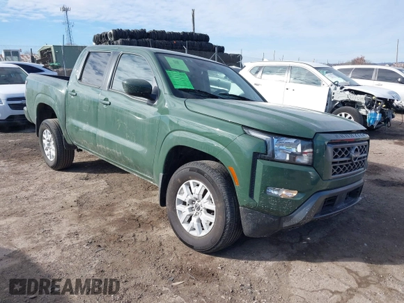 2022 Nissan Frontier S with VIN 1N6ED1EKXNN656014, listed as a IAAI auction lot 41463383 with 24,603 mi miles. Bid and sale history available at carsss.com. Image 1.