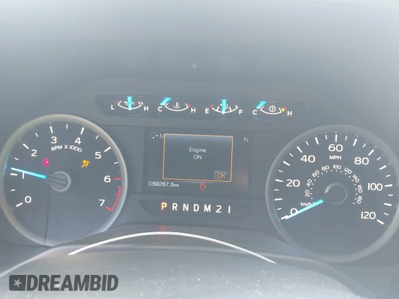 2016 Ford F-150 XL with VIN 1FTEW1CG6GKE70101, listed as a IAAI auction lot 42122709 with 59,267 mi miles and . Bid and sale history available at carsss.com. Image 7.