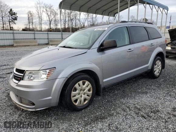 2018 Dodge Journey SE with VIN 3C4PDCAB3JT302276, listed as a Copart auction lot 45737895 with 163,213 mi miles and Salvage Title. Bid and sale history available at DreamBid. Image 1.
