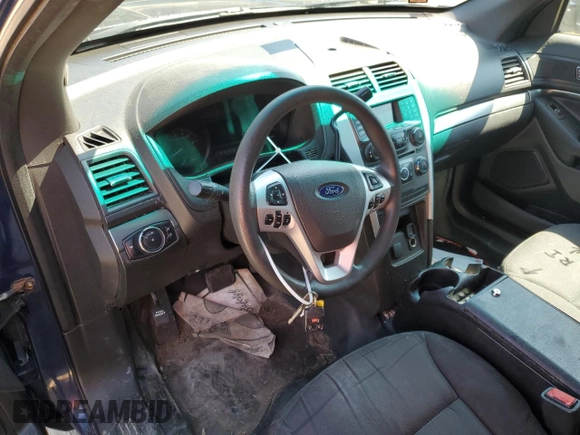 2015 Ford Utility Police Interceptor with VIN 1FM5K8AR3FGB75804, listed as a Copart auction lot 69393884 with 0 mi miles and Salvage Title. Bid and sale history available at carsss.com. Image 8.