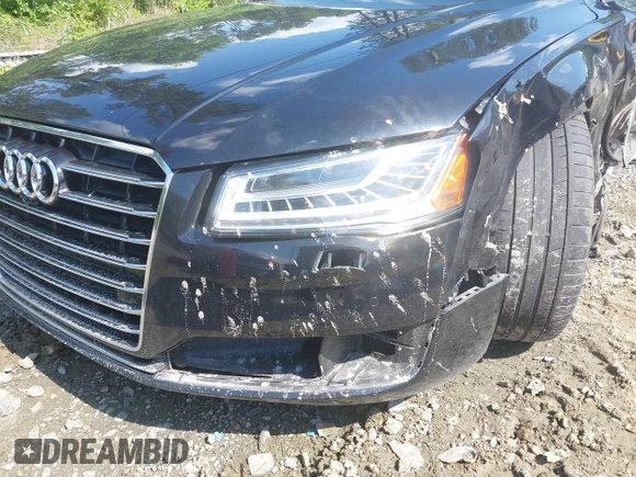 2015 Audi A8 4.0T with VIN WAU32AFD3FN039603, listed as a IAAI auction lot 42267467 with 120,393 mi miles and . Bid and sale history available at DreamBid. Image 6.