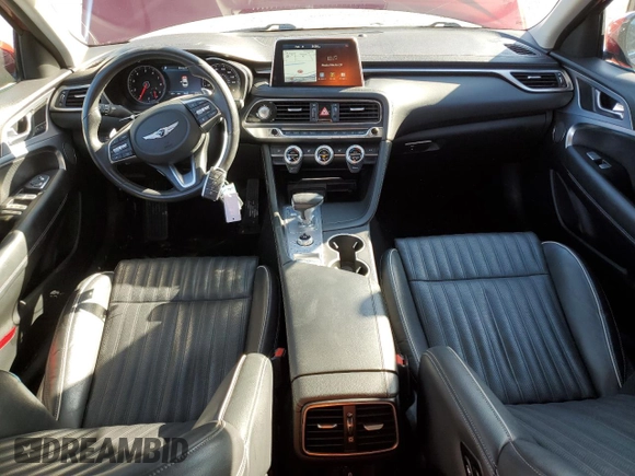 2021 Genesis G70 2.0T z VIN KMTG34LA7MU072427, wystawiony jako Copart lot #44069455 z przebiegiem 66 457 mil mil oraz Szkoda całkowita • Salvage title. Historia ofert i sprzedaży dostępna na DreamBid. Obrazek 8.