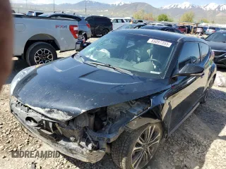 2016 Hyundai Veloster Turbo with VIN KMHTC6AE1GU286697, listed as a Copart auction lot 55097355 with 115,055 mi miles and Salvage title. Bid and sale history available at DreamBid. Image 1.
