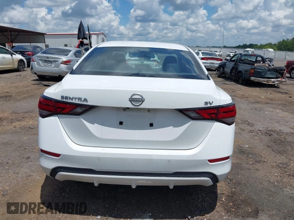 2024 Nissan Sentra SV with VIN 3N1AB8CV4RY348832, listed as a IAAI auction lot 42665119 with 35,994 mi miles and . Bid and sale history available at DreamBid. Image 16.