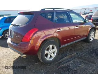 2005 Nissan Murano SL z VIN JN8AZ08W35W410982, wystawiony jako IAAI lot #42349257 z przebiegiem 102 418 mil mil oraz . Historia ofert i sprzedaży dostępna na DreamBid. Obrazek 4.