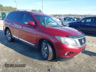 2013 Nissan Pathfinder SL with VIN 5N1AR2MN0DC665105, listed as a IAAI auction lot 41331282 with 184,155 mi miles and . Bid and sale history available at DreamBid. Image 1.