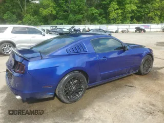 2013 Ford Mustang V6 with VIN 1ZVBP8AM4D5207405, listed as a Copart auction lot 53389355 with 157,603 mi miles and Salvage title. Bid and sale history available at DreamBid. Image 3.