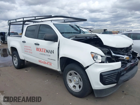 2022 Chevrolet Colorado 2WD Work Truck с VIN 1GCGSBEA7N1111880, выставлен на аукционе IAAI как лот 41805577 с пробегом 94 144 миль миль и . История ставок и продаж доступна на DreamBid. Изображение 1.