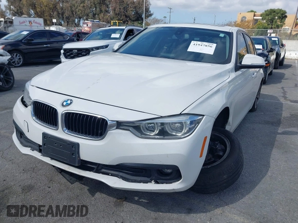 2018 BMW 3 Series 320i with VIN WBA8A9C5XJAH12264, listed as a IAAI auction lot 41947856 with 108,785 mi miles. Bid and sale history available at carsss.com. Image 2.