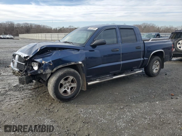 2007 Dodge Dakota SLT with VIN 1D7HE48K67S192580, listed as a Copart auction lot 44612305 with Not Provided miles and Salvage Title. Bid and sale history available at DreamBid. Image 1.