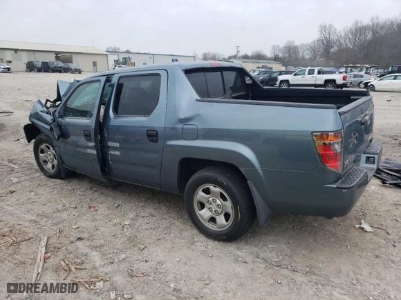 2007 Honda Ridgeline RT with VIN 2HJYK16267H524864, listed as a Copart auction lot 42225805 with 0 mi miles and Clean Title. Bid and sale history available at carsss.com. Image 2.