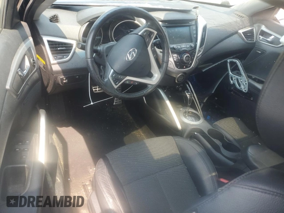 2013 Hyundai Veloster w/Black Int with VIN KMHTC6AD7DU134443, listed as a Copart auction lot 59295275 with 137,106 mi miles and Salvage title. Bid and sale history available at DreamBid. Image 8.